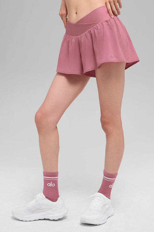 V — Cute Running Shorts — Pink Wild Rose