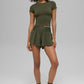 Victory Running Shorts — Green Olive