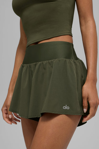 Victory Running Shorts — Green Olive