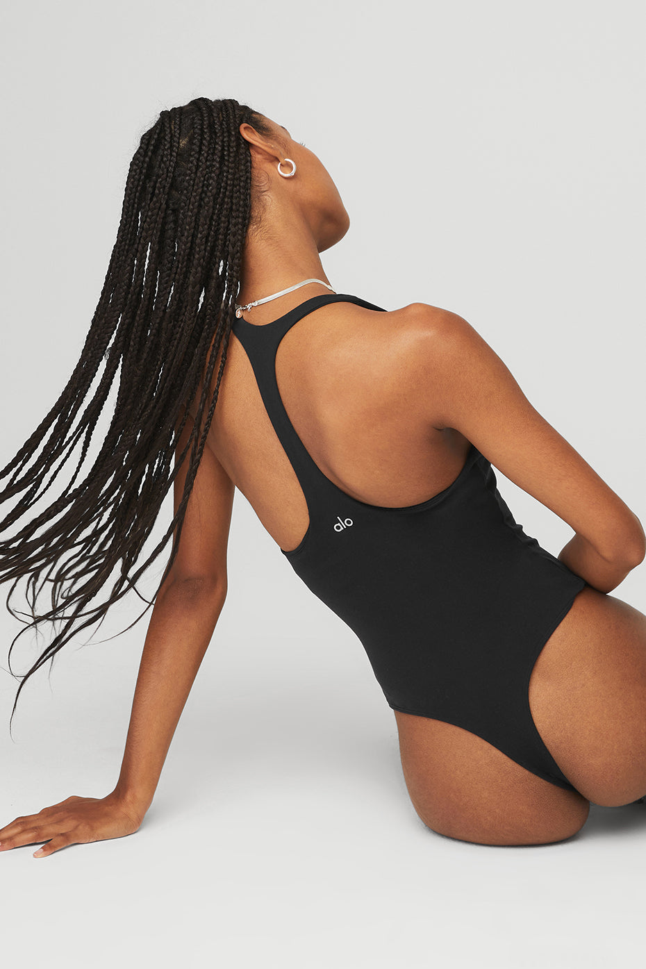 Sleek Back Bodysuit — Black