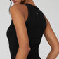 Seamless Ribbed Warm Nights Dress — Black