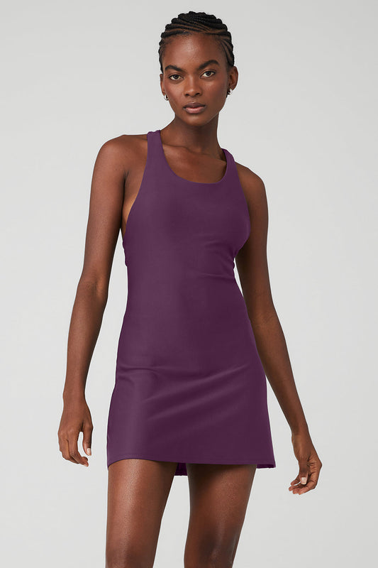 Airlift Fly Dress — Dark Plum