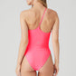 Airlift Plie Bodysuit — Fluorescent Pink Coral