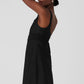 Airlift Double Trouble Tennis Dress — Black