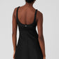 Airlift Double Trouble Tennis Dress — Black