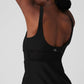 Airlift Double Trouble Tennis Dress — Black