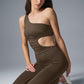 Airlift 7/8 Decadent Bodysuit — Espresso