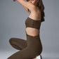 Airlift 7/8 Decadent Bodysuit — Espresso