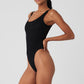 Mesh Sheer Illusion Bodysuit — Black