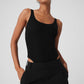 Mesh Sheer Illusion Bodysuit — Black