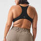 Ribbed Half — Court Bodysuit — Black