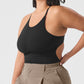 Ribbed Half — Court Bodysuit — Black