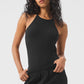 Ribbed Half — Court Bodysuit — Black