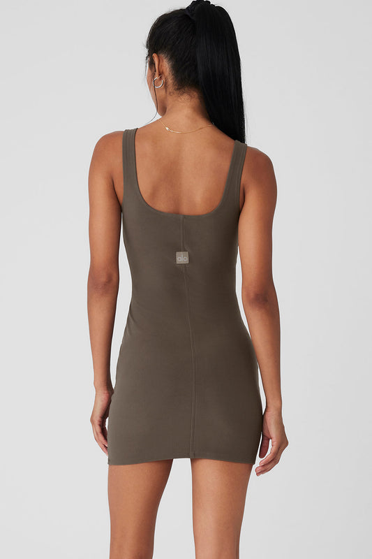 Alosoft Head Start Dress — Olive Tree