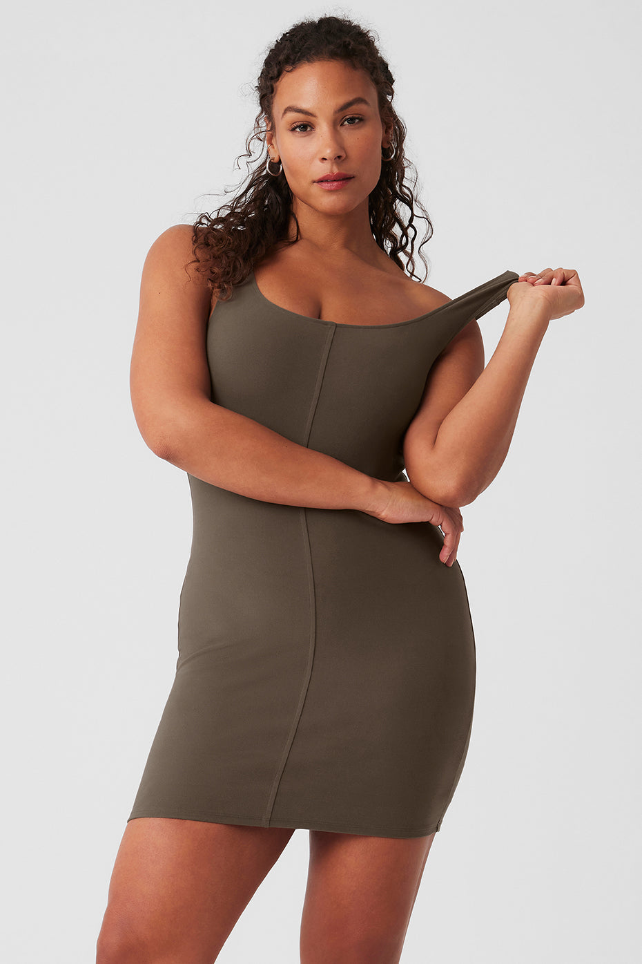 Alosoft Head Start Dress — Olive Tree