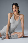 Alosoft Center Stage Onesie — Athletic Heather Grey