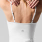 Airbrush Streamlined Dress — White/White