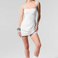 Airbrush Streamlined Dress — White/White
