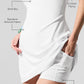 Airbrush Streamlined Dress — White/White