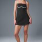Airbrush Streamlined Dress — Black/White