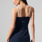 Airbrush Streamlined Dress — Navy/Ivory