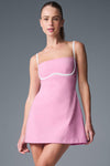 Airbrush Streamlined Dress — Sweet Pink/White