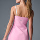 Airbrush Streamlined Dress — Sweet Pink/White
