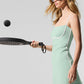 Airbrush Streamlined Dress — Spearmint/White