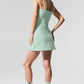 Airbrush Streamlined Dress — Spearmint/White