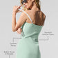 Airbrush Streamlined Dress — Spearmint/White
