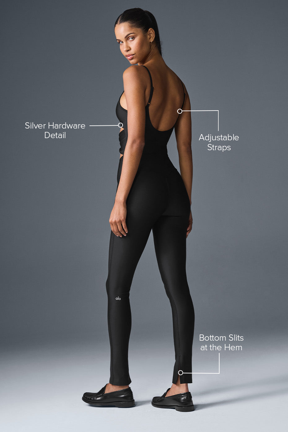 Airlift A — List Onesie — Black