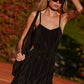 Micro Plisse Game On Tennis Dress — Black