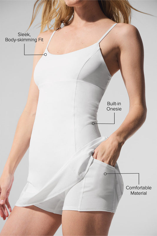 Breezy Tennis Dress — White
