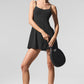 Breezy Tennis Dress — Black