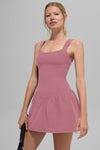 Alosoft Break Point Tennis Dress — Pink Wild Rose
