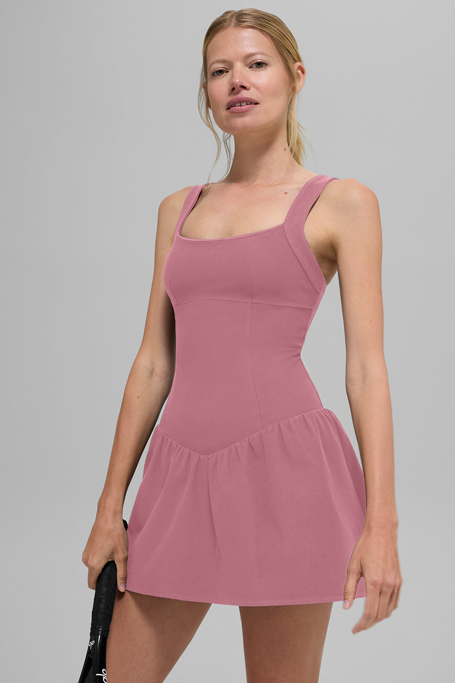 Alosoft Break Point Tennis Dress — Pink Wild Rose