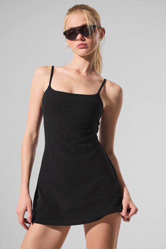 Alosoft Encore Tennis Dress — Black