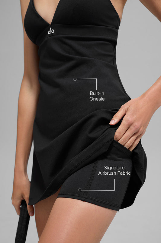 Airbrush Splendor Dress — Black