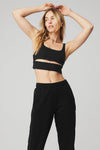 Slit Sports Bra — Black