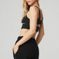 Slit Sports Bra — Black