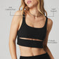 Slit Sports Bra — Black