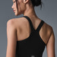 Airbrush Real Sports Bra Tank Top — Black