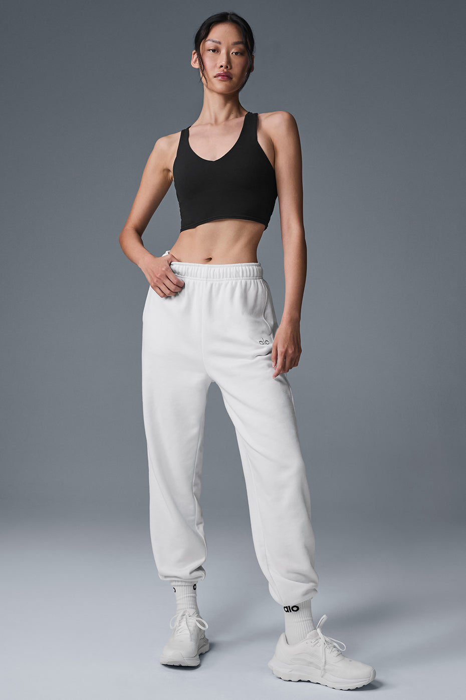 Airbrush Real Sports Bra Tank Top — Black
