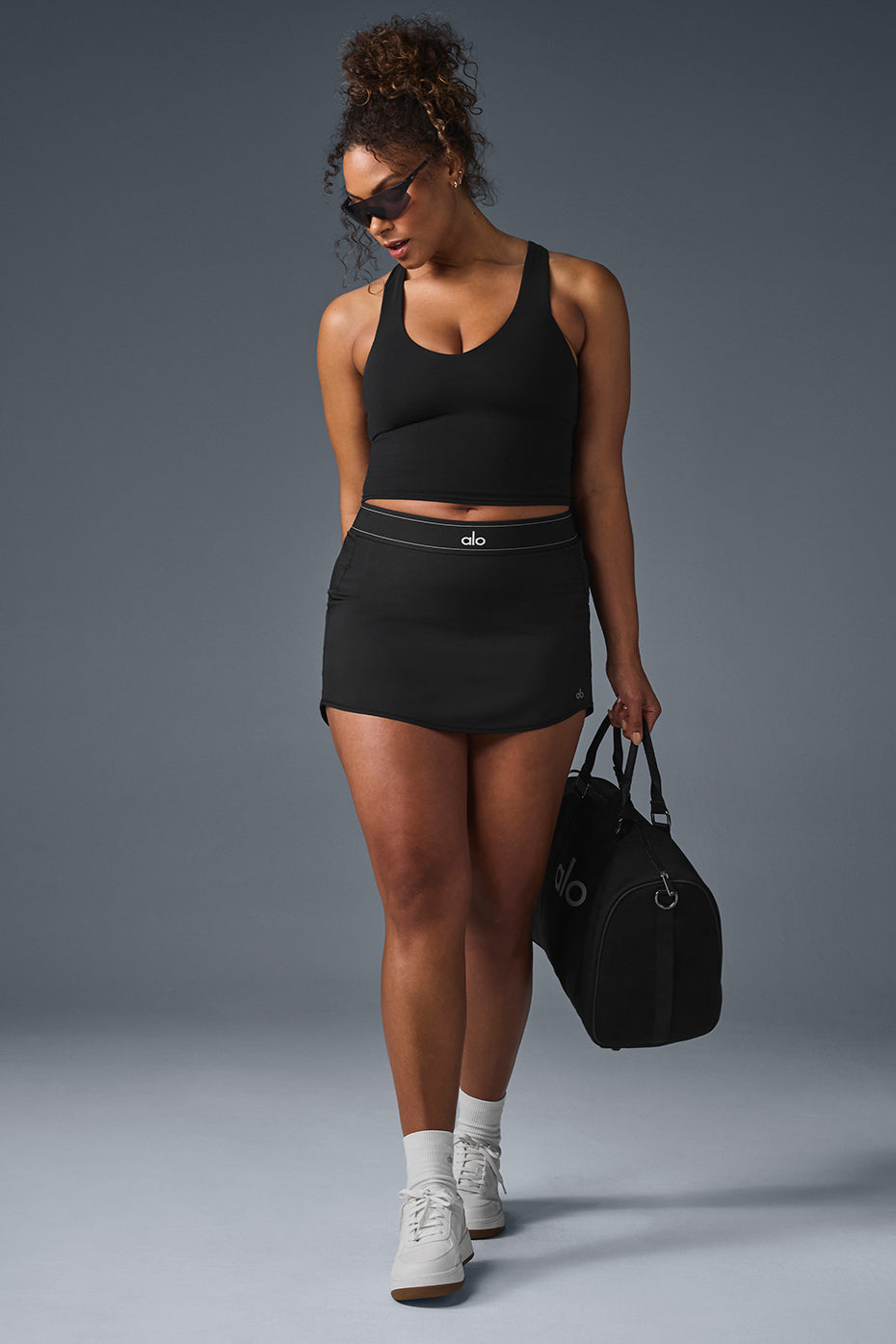 Airbrush Real Sports Bra Tank Top — Black