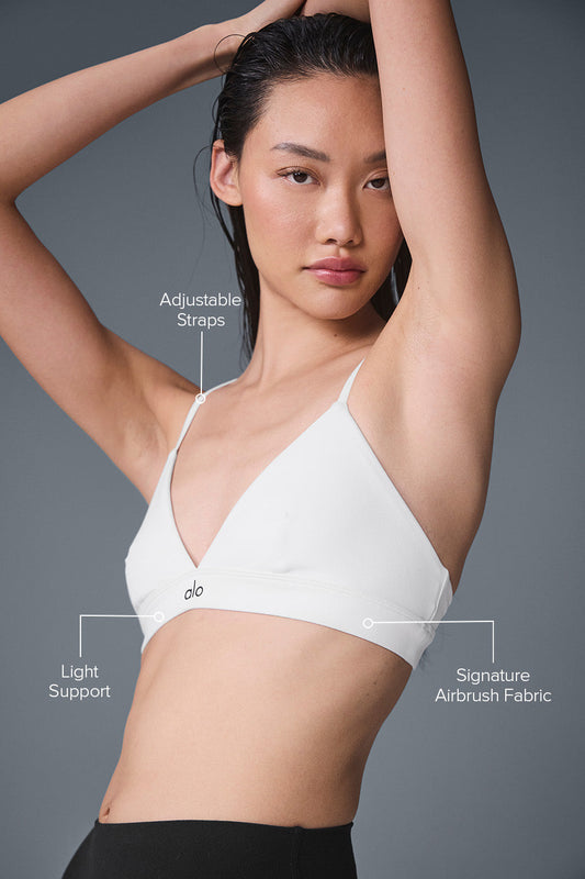 Splendor Sports Bra — White/Black