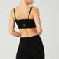 Cashmere Jet Set Sports Bra — Black