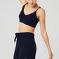 Cashmere Jet Set Sports Bra — Navy