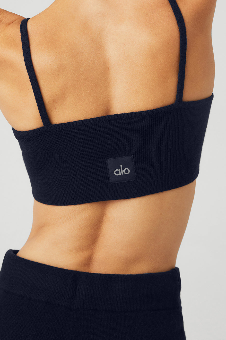 Cashmere Jet Set Sports Bra — Navy