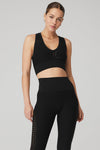 Seamless Open Air Sports Bra — Black