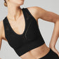 Seamless Open Air Sports Bra — Black
